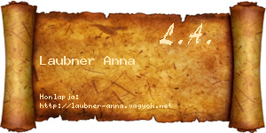Laubner Anna névjegykártya
